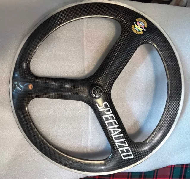 VINTAGE SPECIALIZED TRI SPOKE Carbon 700C Road Bike Clincher Rear Wheel Du Pont 429.97 PicClick