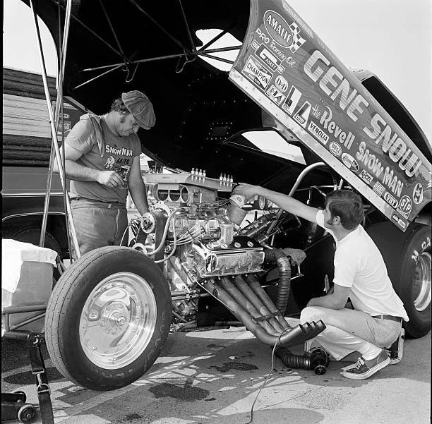 NHRA Drag Racing Great Gene Snow 1970s 5 Old Motor Racing Photo