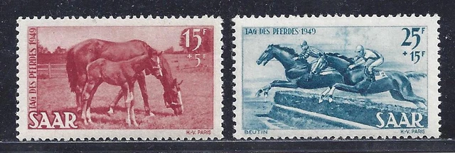 Saarland Mi.Nr. 265-266 Postfrisch** Michel: 38,-