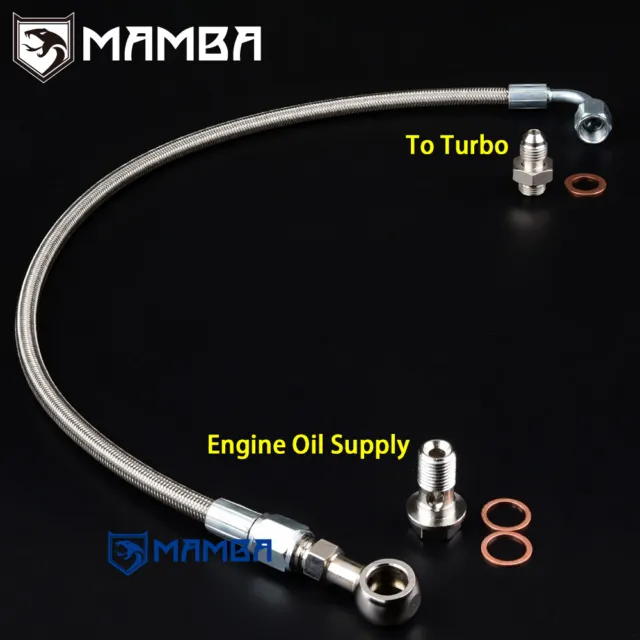 Turbo Oil Feed Line Kit for TOYOTA 1JZ-GTE 2JZ-GTE Garrett T04Z Ball Bearing