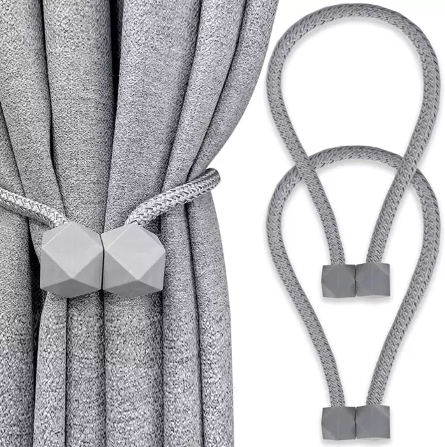 2 Pack Curtain Holdbacks Magnetic Drapery Tiebacks Wall Drape Ties Backs Decorat