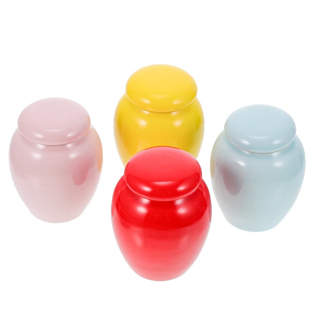 4 pz ceramica urna madre animale domestico memoriale mini porta ceneri cane ricordo