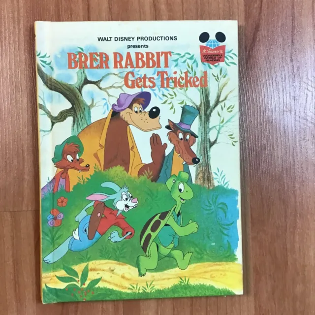 Vintage 1981 Walt Disney's First Edition Brer Rabbit Gets Tricked