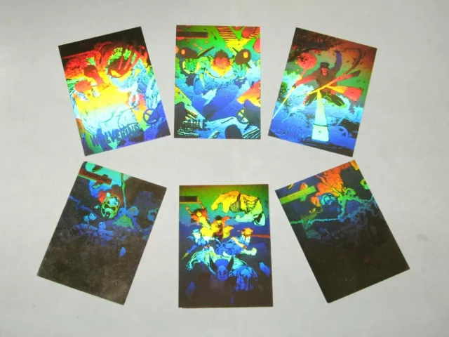 1992 X-Men Impel Gold Hologram Insert 5 Card Set Marvel Jim Lee + Magneto Promo