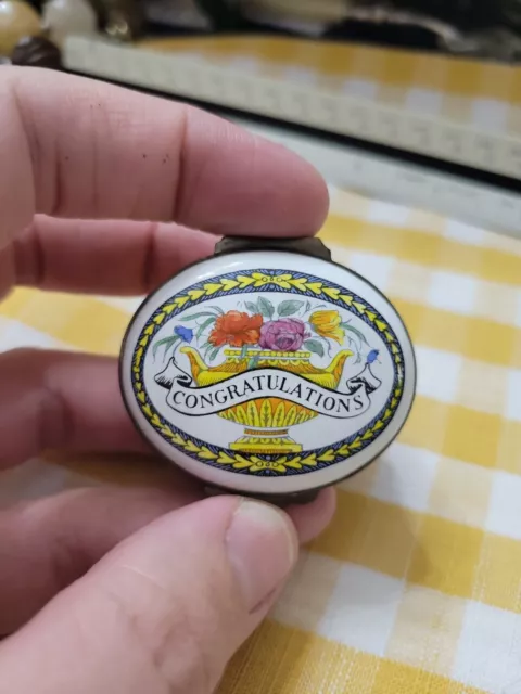 Crummles & Co English Enamels Congratulations Trinket Box Crummles & Co English Enamels Congratulations Trinket Box