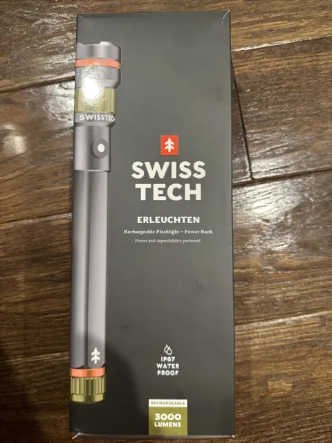 Swiss Tech 31656 Erleuchten 3000 Lumen LED Flashlight ***BRAND NEW***