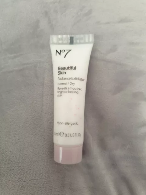 No 7 Beautiful Skin Radiance Exfoliator Normal/Dry Skin 15ML. BRAND NEW & SEALED