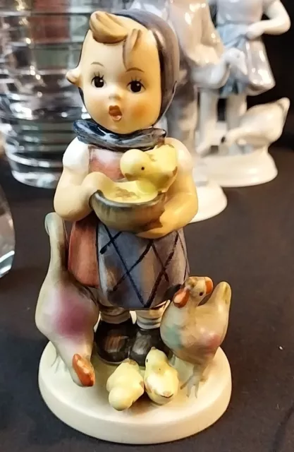 VTG Goebel Hummel “Feeding Time” TKM 4  Figurine - Near MINT Condition!!!