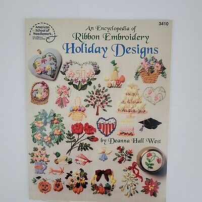 Una enciclopedia de bordado de cinta diseños navideños Deanna Hall West