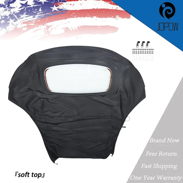 Black Replacement Convertible Soft Top For 2003 2004-2010 Volkswagen VW Beetle