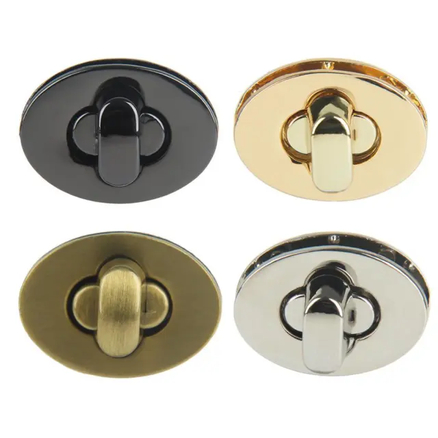 Exquisite Bag Accessories Egg Shape Oval Clasp Turn Lock Hardware DIY