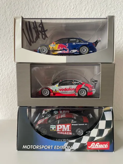 3 DTM – Minichamps / Schuco Modellautos - Mercedes - Audi -  1/43