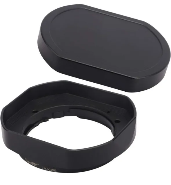 Haoge LH-X35 Bayonet Square Metal Lens Hood for Fujifilm Fujinon XF35mm