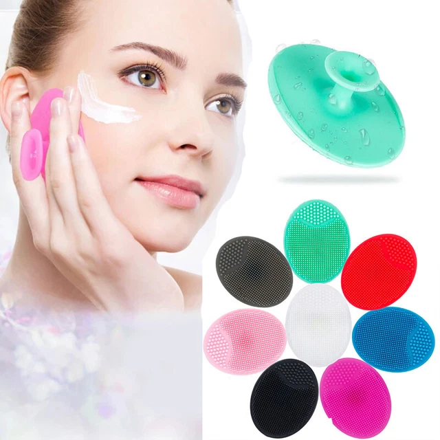 4 Paquet Visage Ponceuse Silicone Souple Nettoyage Du Brosse Exfoliant Gomma ,
