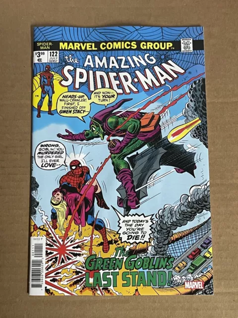 Amazing Spider-Man #122 Facsimile Edition Marvel Comics (2023) Green Goblin