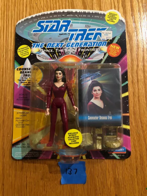 Star Trek The Next Generation Deanna Troi  Action Figure Playmates 1993 NEW!