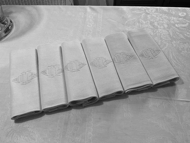 Serviette de table en lin, serviette en lin blanche, serviette en lin