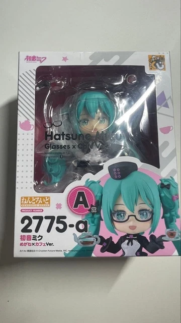 GOOD SMILE HATSUNE Miku Nendoroid Glasses x Café Ver A Prize Nuevo