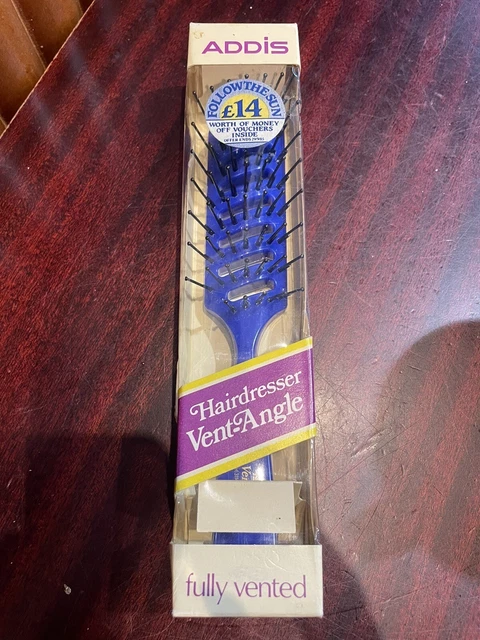 1980’s Addis Hairdresser Vent-Angle Hairbrush 3114 Fully Vented Made In England