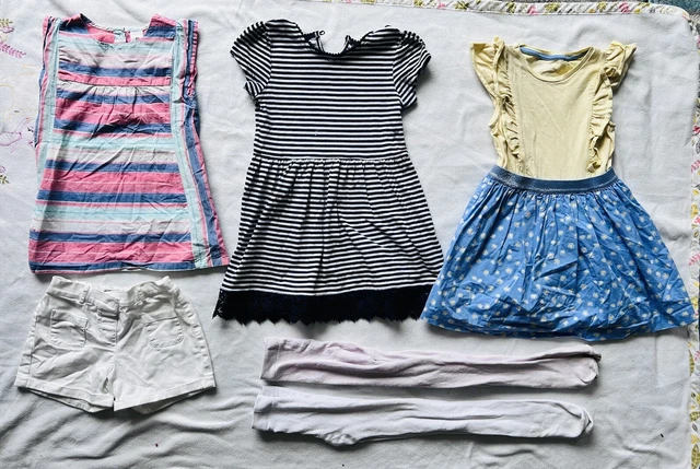 Beautiful girls summer dresses, shorts and tights bundle aged 3-4 years inc next