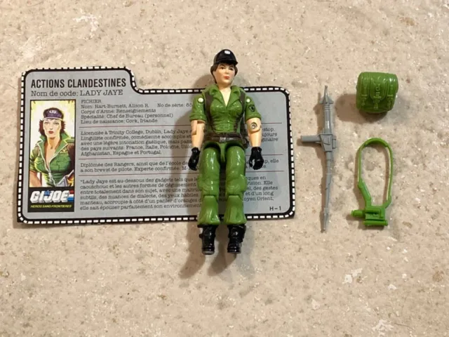 GI JOE LADY JAYE - V1 - COMPLET - 1985 / Figurine Action force