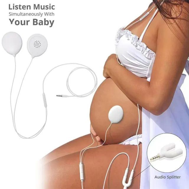 BABY BUMP HEADPHONES Music Play Prenatal Belly Speaker Gift For Pregnant  DTS $24.09 - PicClick AU