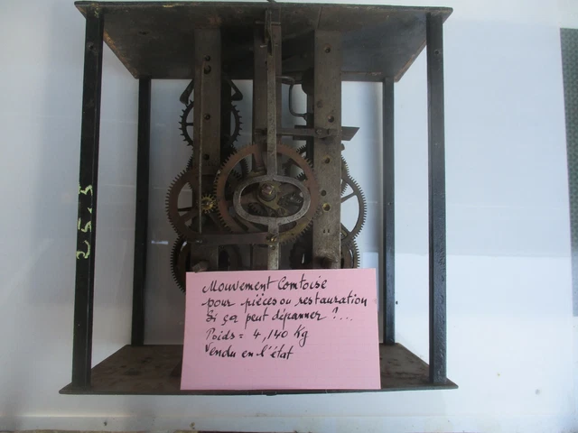 2 ANCIENS POIDS EN FONTE HORLOGE COMTOISE 4.730 kg / 4.780 kg EUR 24,00