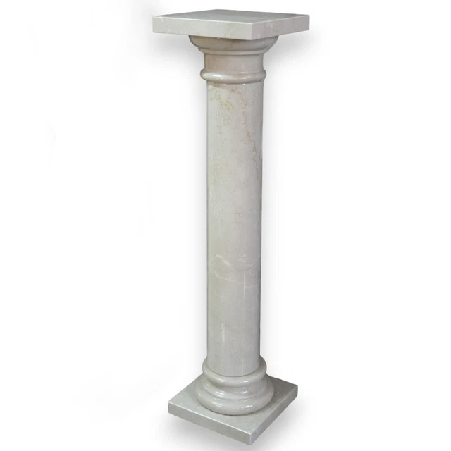 Colonna in Marmo Botticino Fiorito Italian Interior Design H 100cm