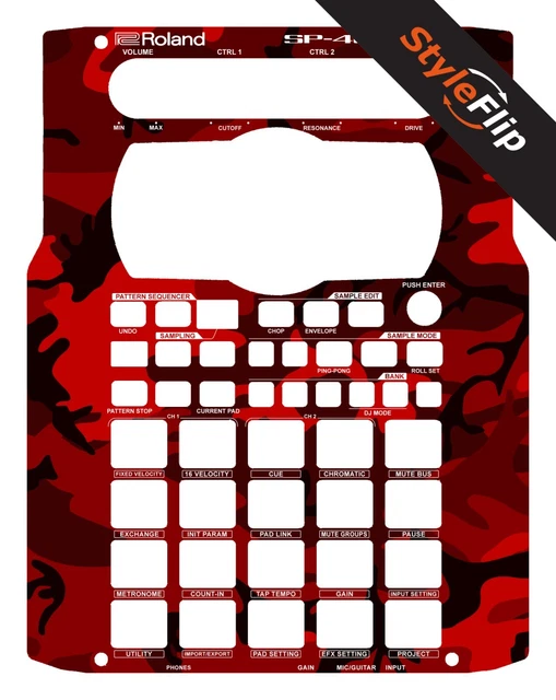 Roland SP-404MKII Camo Skin | 6 Color Choices | Protective Decal | StyleFlip