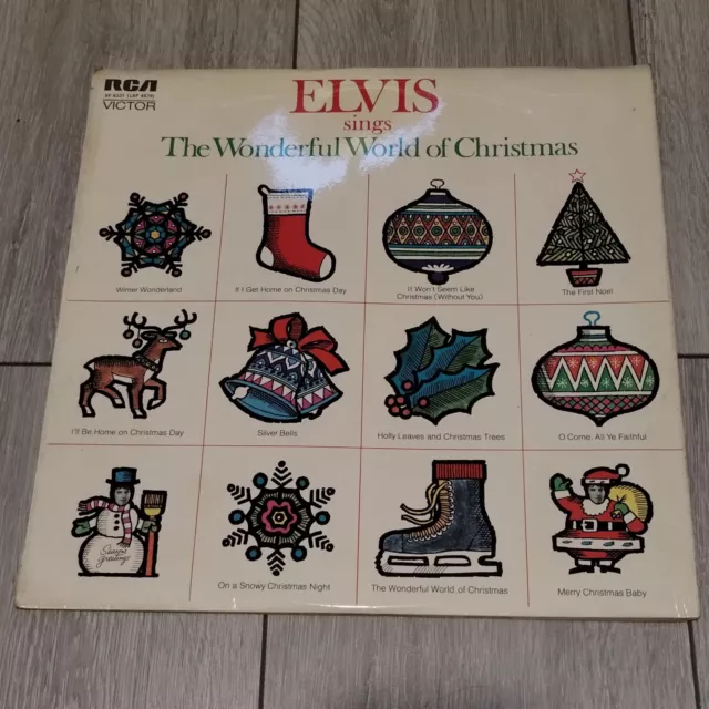 Elvis Presley. The Wonderul World Of Christmas. (1971) Rca Lp Sf 8221