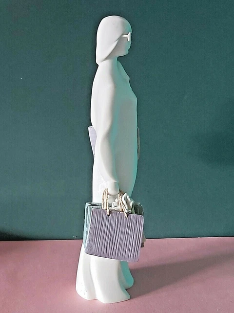 LADY IN GLASES FIGURINE ORNAMENT HANDBAGS TOTES by NADAL VALENCIA SPAIN 2012's 4