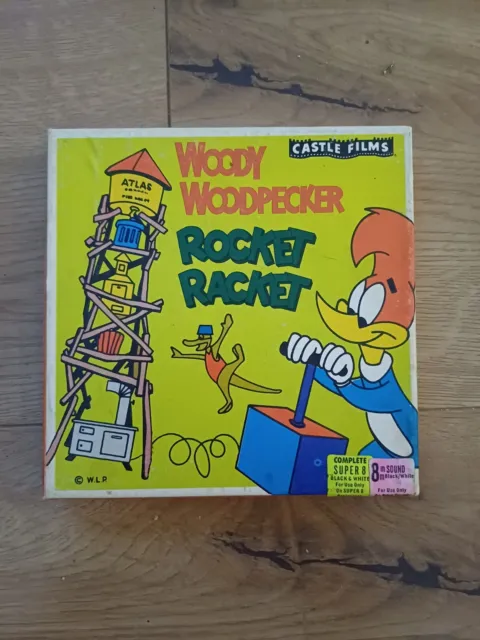 Super 8 Vintage Film Woody Woodpecker 'Rocket Racket'