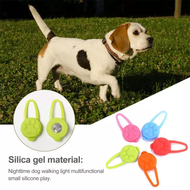 Colorful LED flashlight Dog cat collar Glowing pendant Dog Pet Y5 Pet Night S5K8