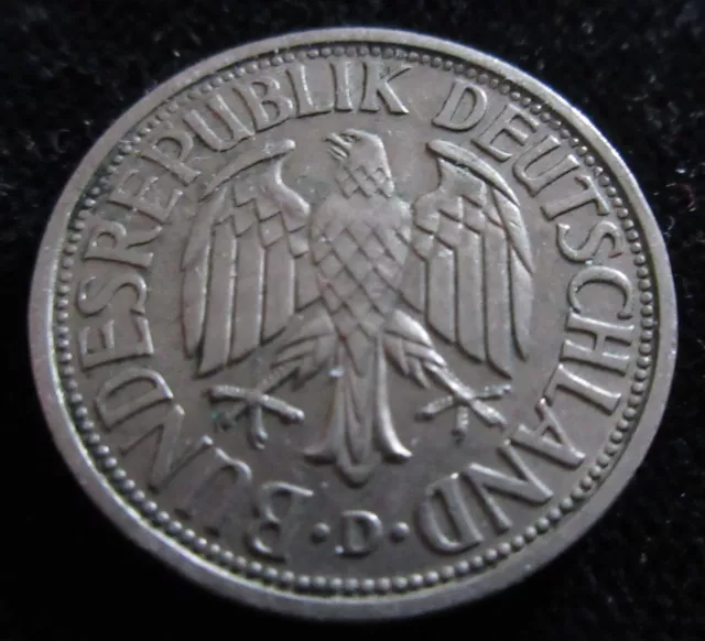 Mds Deutschland Brd 2 Dm Deutsche Mark 1951 D "Ähren Und Trauben"  #R