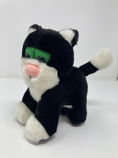 VINTAGE MOTHERCARE 1995 Postman Pat Jess Black White Cat Plush Soft Toy
