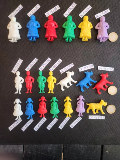 (90) figurines TINTIN Belgique Belvision choix à l'unité Esso 1973 Hergé (4)