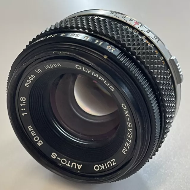 [AS IS] Olympus OM-SYSTEM F.ZUIKO AUTO-S 50mm F1.8 Standard Lens From JAPAN 5740