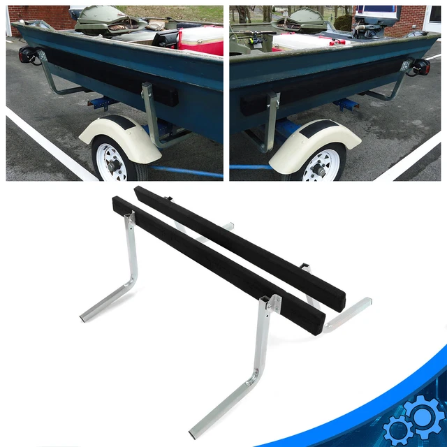 5' BOAT TRAILER Bunk Board Guide on Rail Guides Loading Boat Easily By