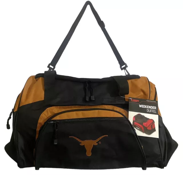 Texas Longhorns Large Duffel/Weekender Bag by Logo Brands-NWT