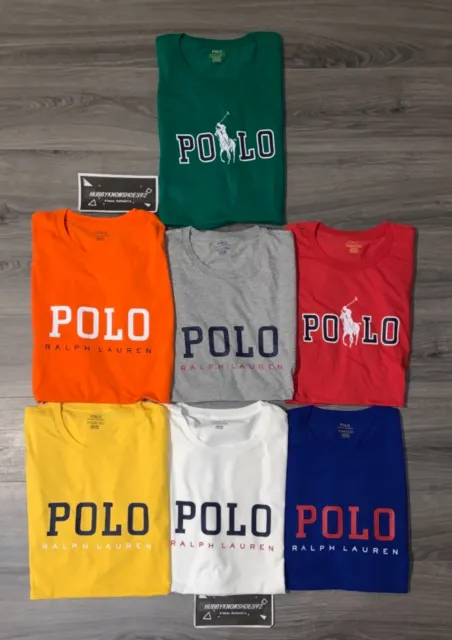 POLO RALPH LAUREN Men's Big & Tall Classic Fit Graphic Logo T-Shirt NEW NWOT