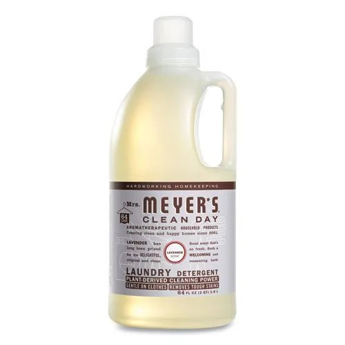 Mrs. Meyer's Laundry Detergent, Lavender, 64 oz Bottle, 6 Bottles (SJN370730)