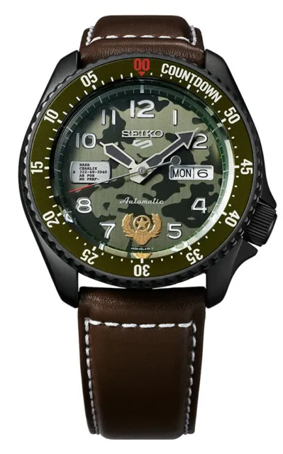seiko 5 street fighter limited edition. GUILE   ref. SRPF21K1