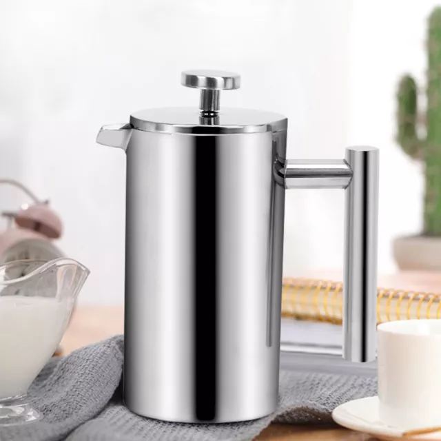 350ML Insulated Coffee Tea Plunger 350ml French Press Stainless Steel AU Stock