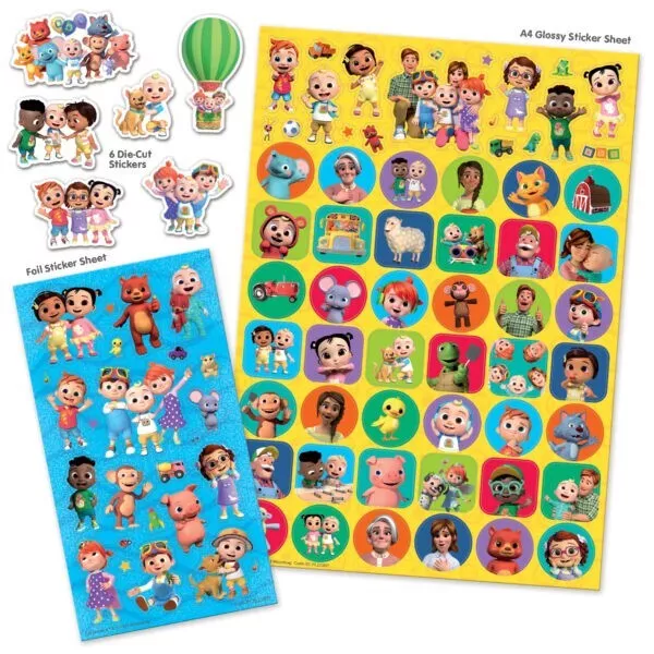 CoCoMelon Mega Pack Stickers 80 Stickers Official licensed product 2