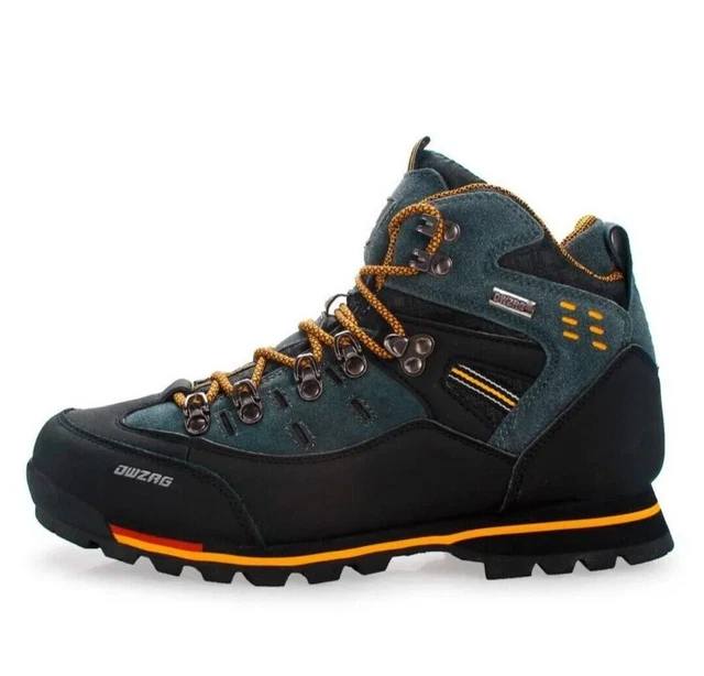 SAFETY WORK BOOTS Hiking Mountain Walking ShoesTrekking Boots Lace Up £
