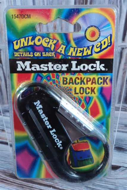 90s Master Lock Backpack Luggage Lock 1547DCM - New in Package