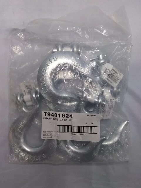 Campbell Hook 3/8" Clevis Slip T9401624 ~ Pack of 5