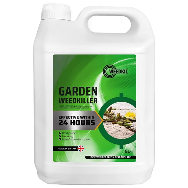 Industrial Weed Killer Strongest Glyphosate Free Concentrate Extra Strong 5 Ltr