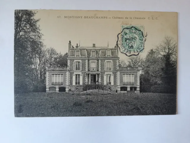 CPA 95 MONTIGNY-BEAUCHAMPS - Château de la Chesnaie