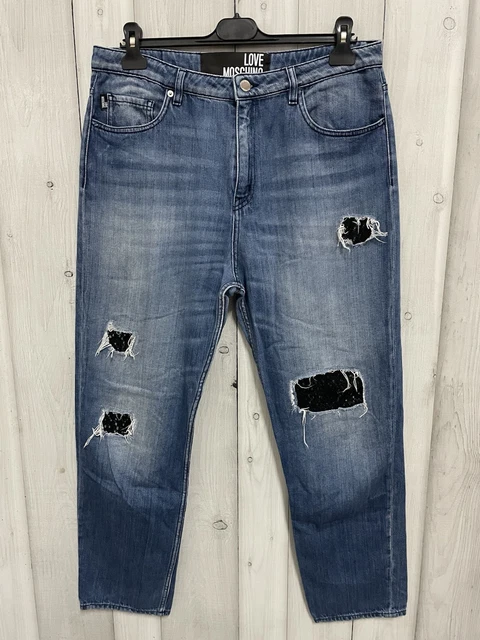 Jean Femme Moschino Taille 38 (W29) Bootcut - 97% Coton - Occasion Très Bon état